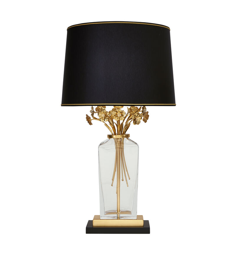 Gold Flowers Lamp