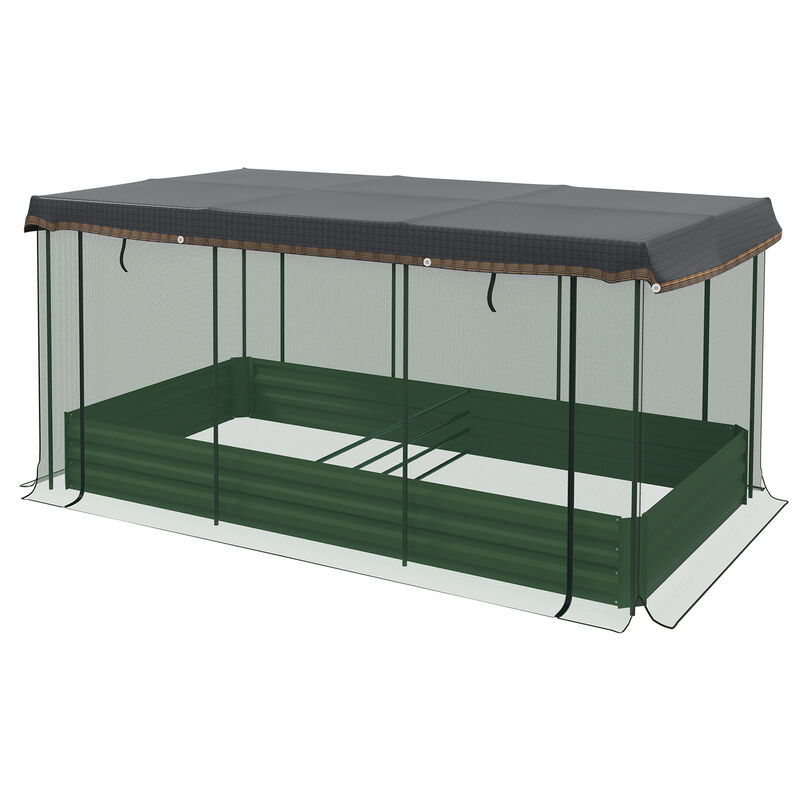 Hivvago Elevated Garden Bed with Protective Shade image number 0