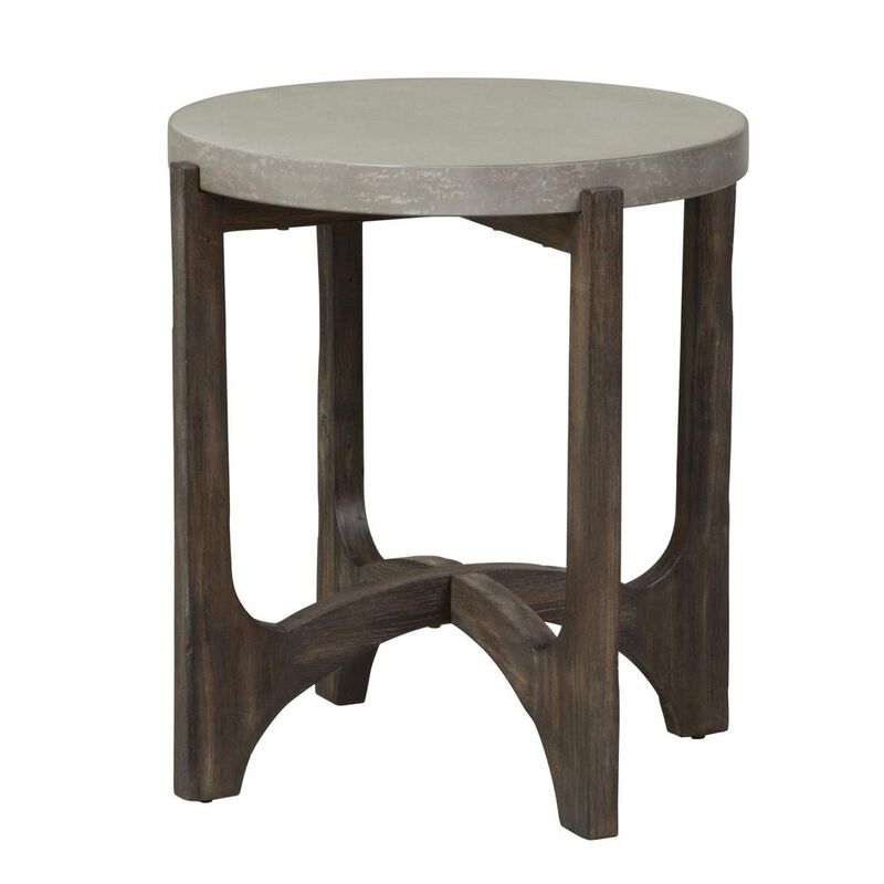Liberty Furniture Cascade End Table in Wirebrush Rustic Brown image number 0