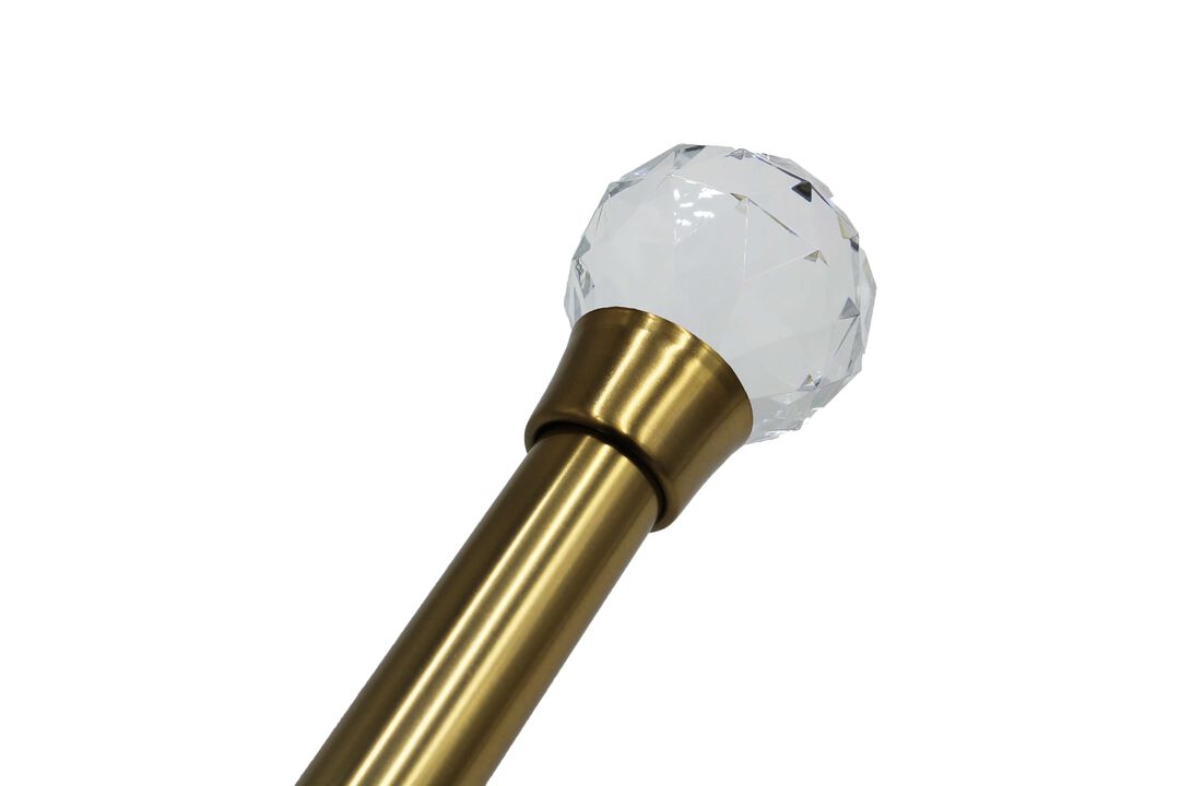 Linen Avenue Cut Acrylic Single Window Curtain Rod Set