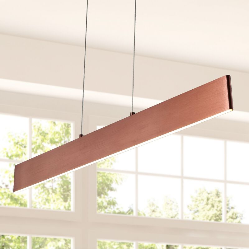 Draper Dimmable Adjustable Integrated LED Metal Linear Pendant
