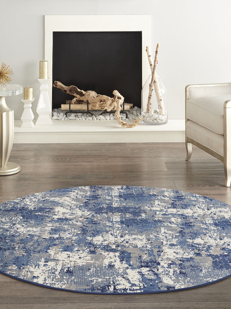 Grafix GRF38 Navy/Blue 8'6" x 12' Rug