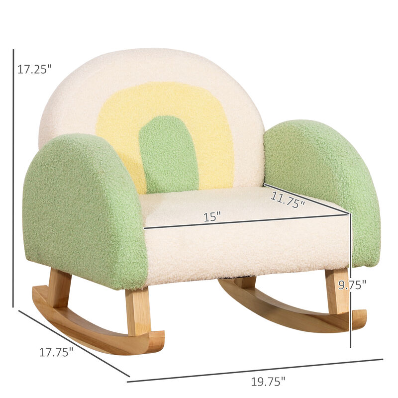 Rocking Toddle Sofa Chair for Nursery Kindergarten Playroom Bedroom - Gray
