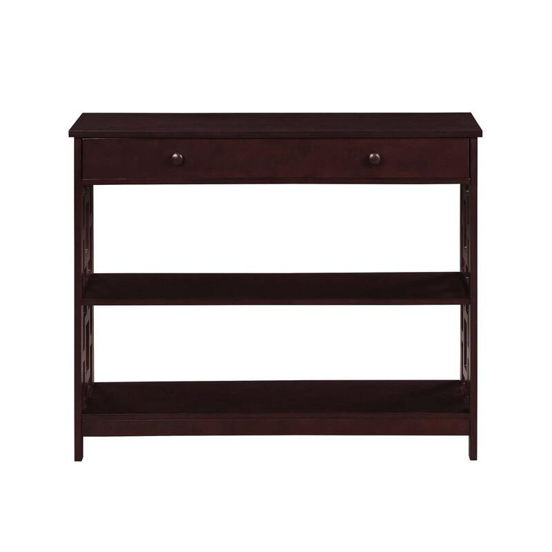 Convenience Concepts Town Square 1 Drawer Console Table, Espresso