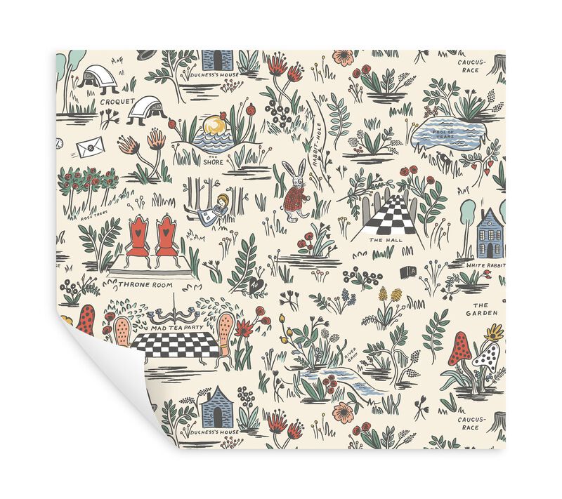 Wonderland Pastel Peel & Stick Wallpaper (Double Roll) image number 5