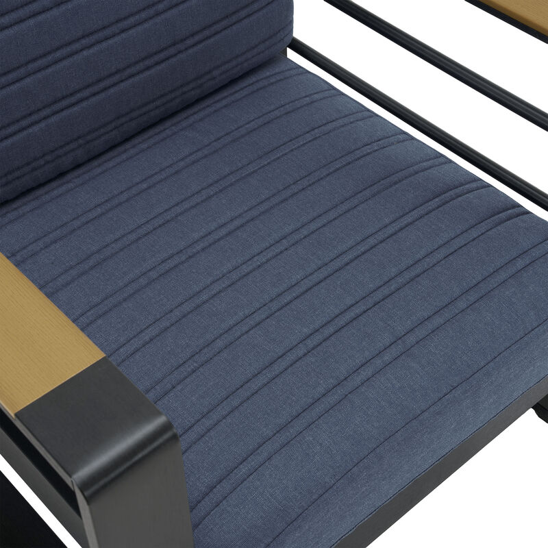 Merax Metal Frame Club Chair Home Chair