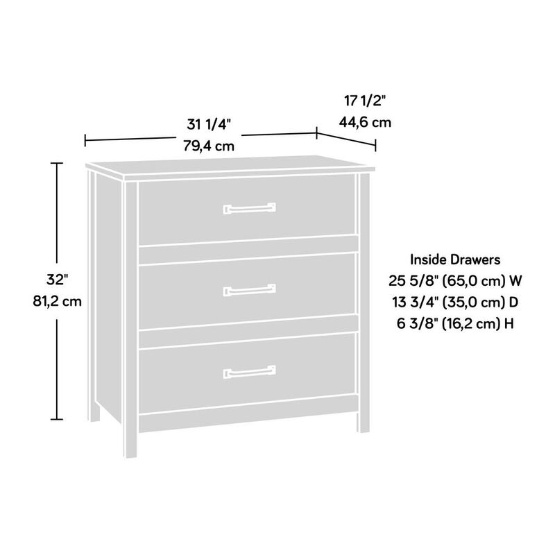 Sauder Cannery Bridge 3 Drawer Chest