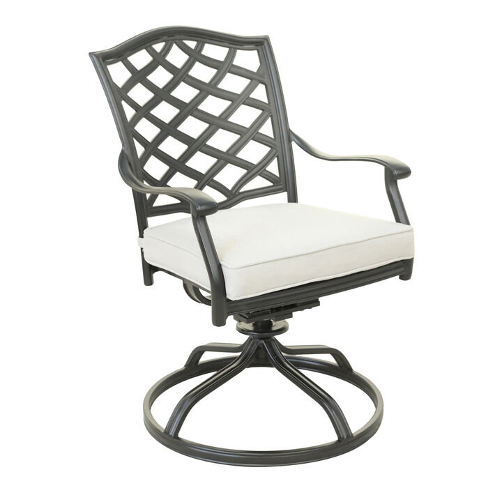 Aluminum Dining Swivel Chair