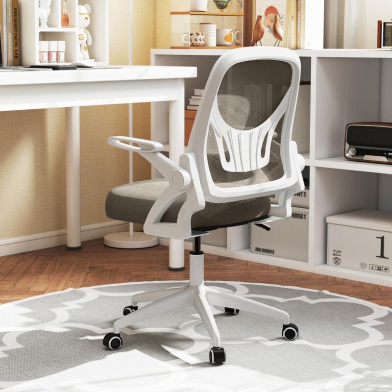 Hivvago Ergonomic Computer Desk Chair with Lumbar Support and Flip-up Arms
