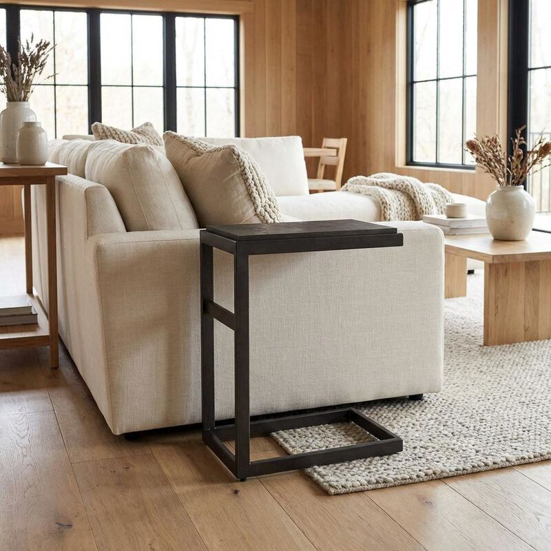 Liberty Furniture Gray Laptop Table with Solid and Manufactured Wood for Contemporary Workspaces image number 2