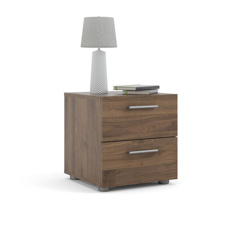 Tvilum Austin 2 Drawer Nightstand, Walnut
