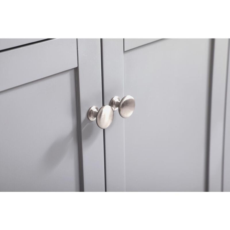 Elegant Kitchen and Bath 36 inch Single bathroom vanity in grey with backsplash