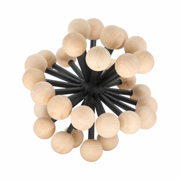 10" Orb With Wooden Knobs