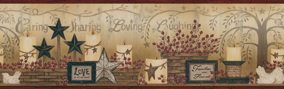 Caring Candles Red Country Wallpaper