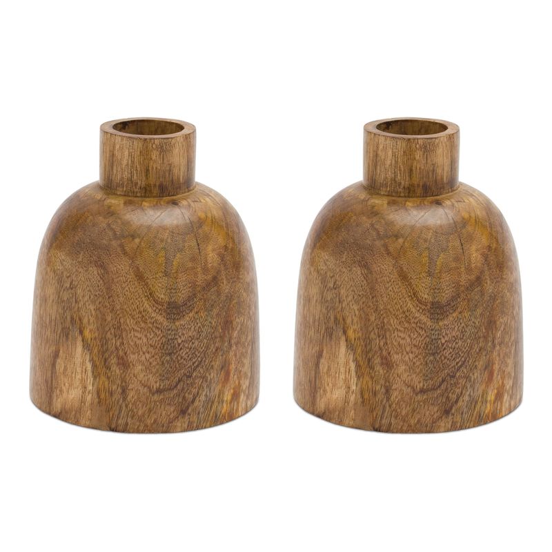 Set of 2 Decorative Vases &ndash; Elegant Ceramic or Glass Vases for Home, Office, or Event Decor