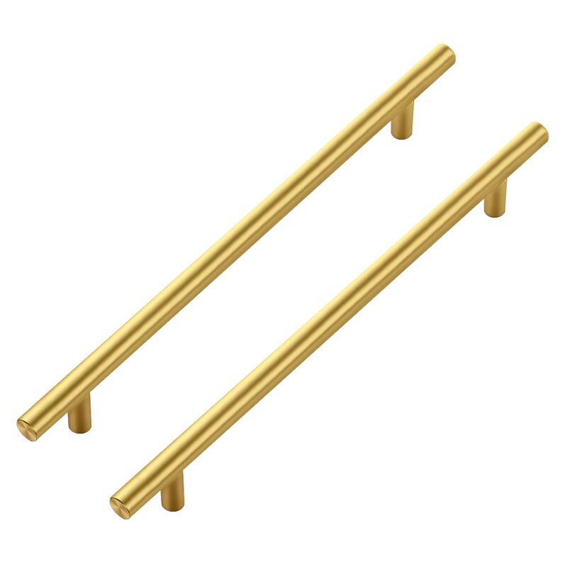 JOY DECOR 45 Pack Cabinet Handles, Gold Cabinet Pulls, 8-3/4 in Hole Center Kitchen Cabinet Handles, Stainless Steel T Bar Handl