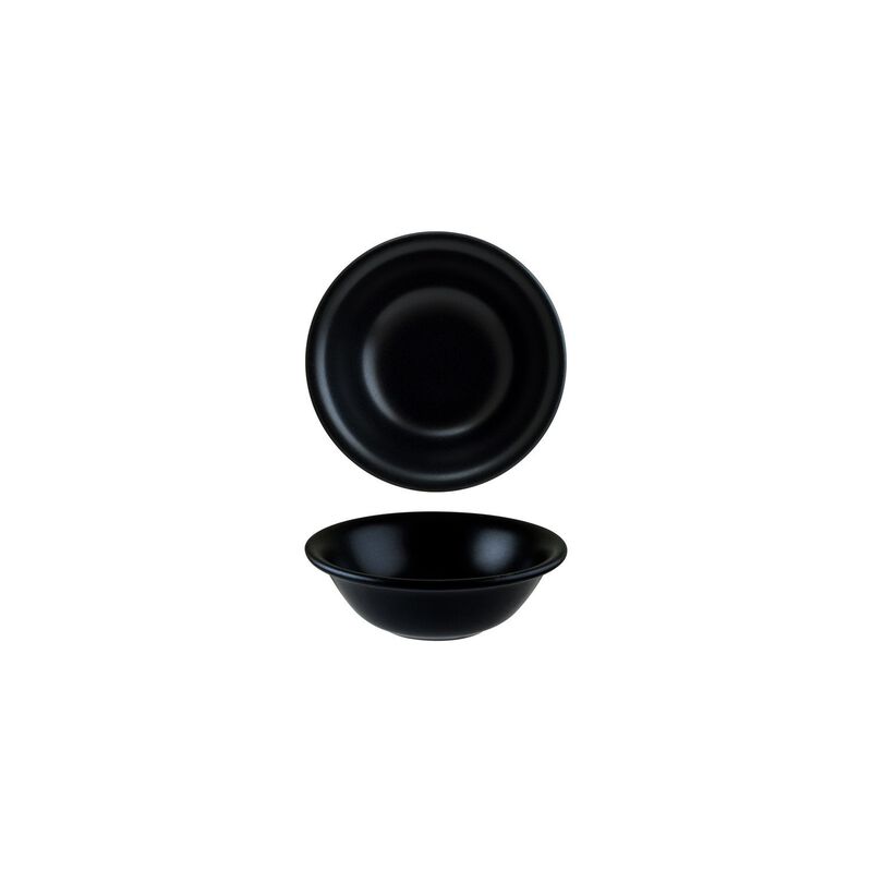 Notte dia.6.25" h:2" 13 oz. Round Black Vitrified Bowl (Set of 4) image number 3