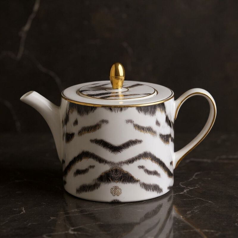 Tea Pot or Coffee Pot TIGER   diam. 4.75", H 4.5" image number 2