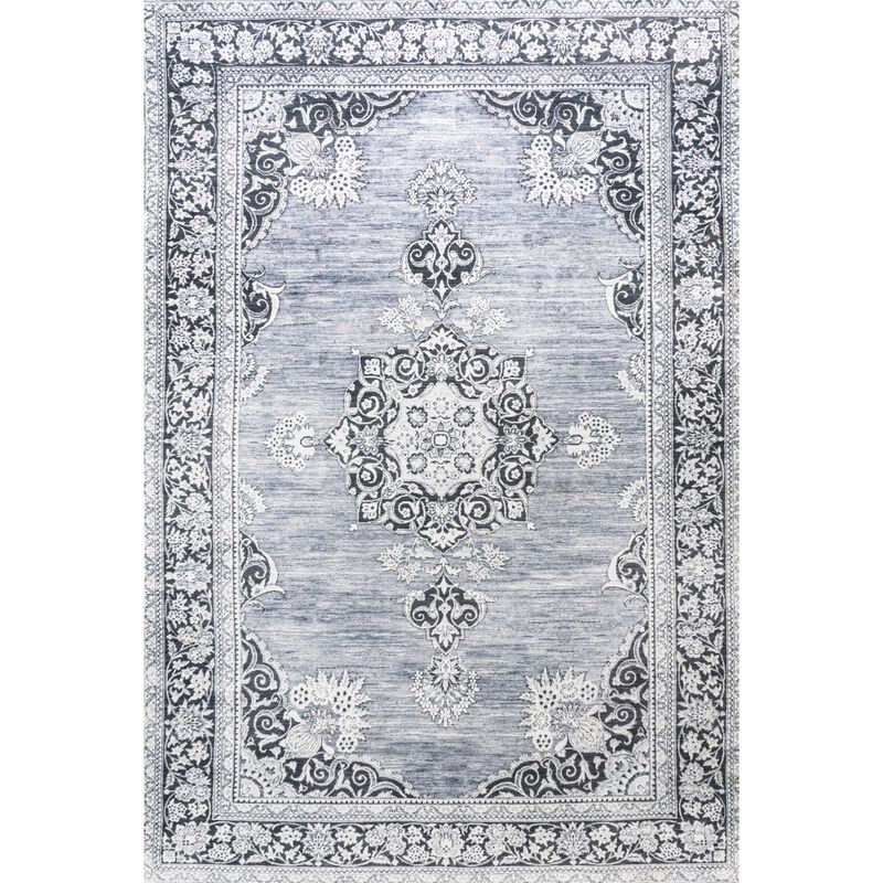 Bausch Bohemian Distressed Chenille Machine-Washable Area Rug