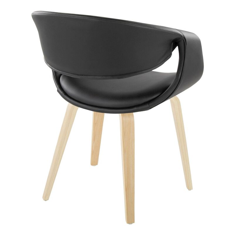 LumiSource Curvo Upholstered Chair - Set of 2