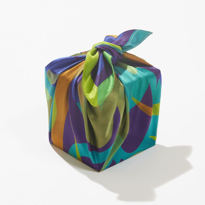 Patient Shadow | 18" Mulberry Silk Furoshiki Wrap by Essery Waller