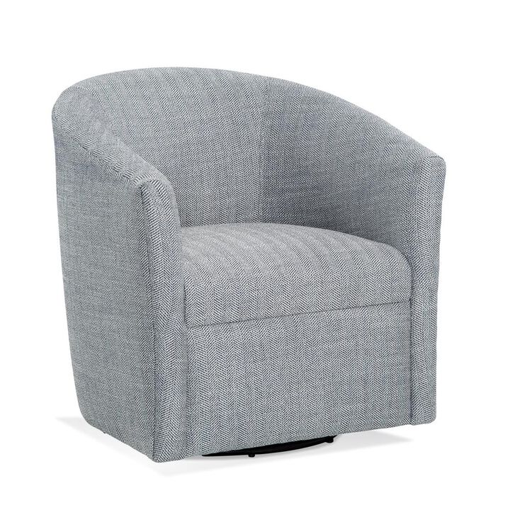 Comfort Pointe Lynton Swivel Chair - Indigo