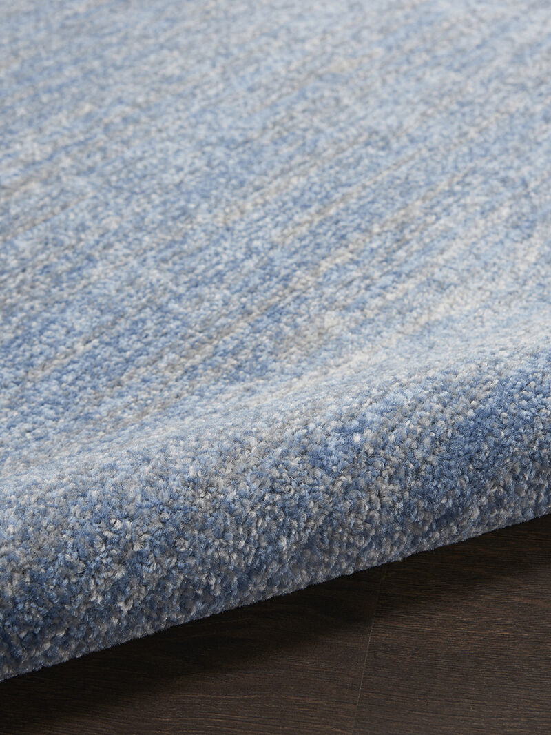 Nourison Essentials NRE01 Blue/Gray 6' x Round Rug image number 5