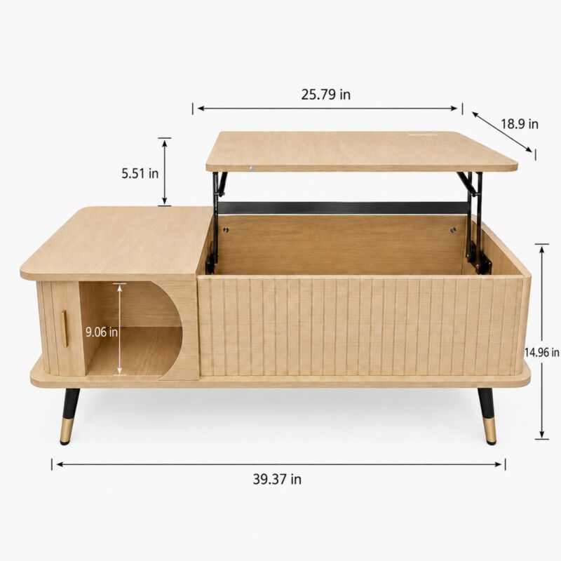 Cicosp Lift-Top Coffee Table image number 6