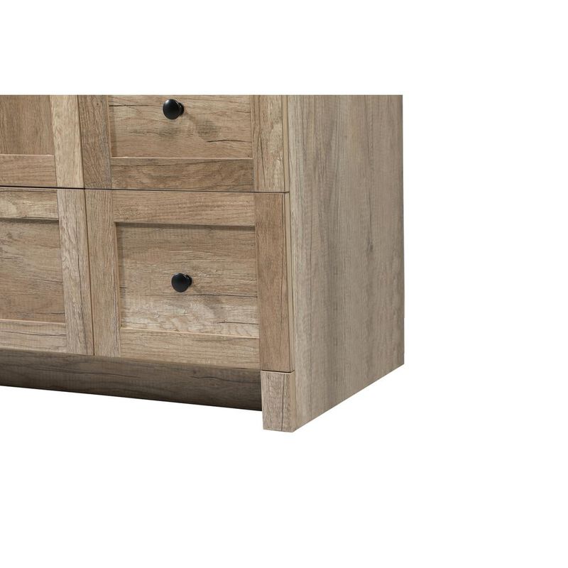 Elegant Kitchen and Bath 42 inch Single bathroom vanity in natural oak