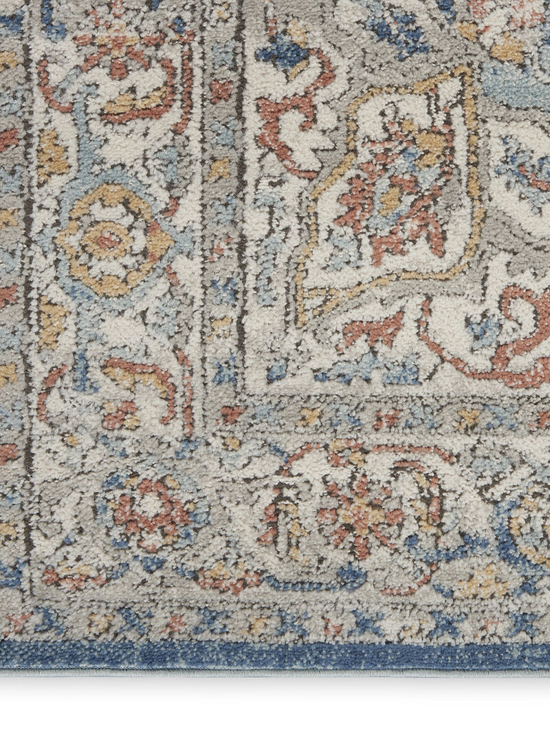 Quarry QUA11 Ivory/Blue 3' x 5' Rug