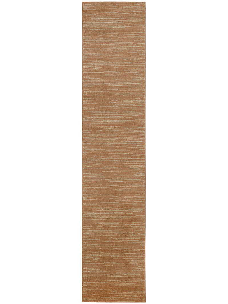 Nourison Essentials NRE01 Rust 2' x 4' Rug image number 0