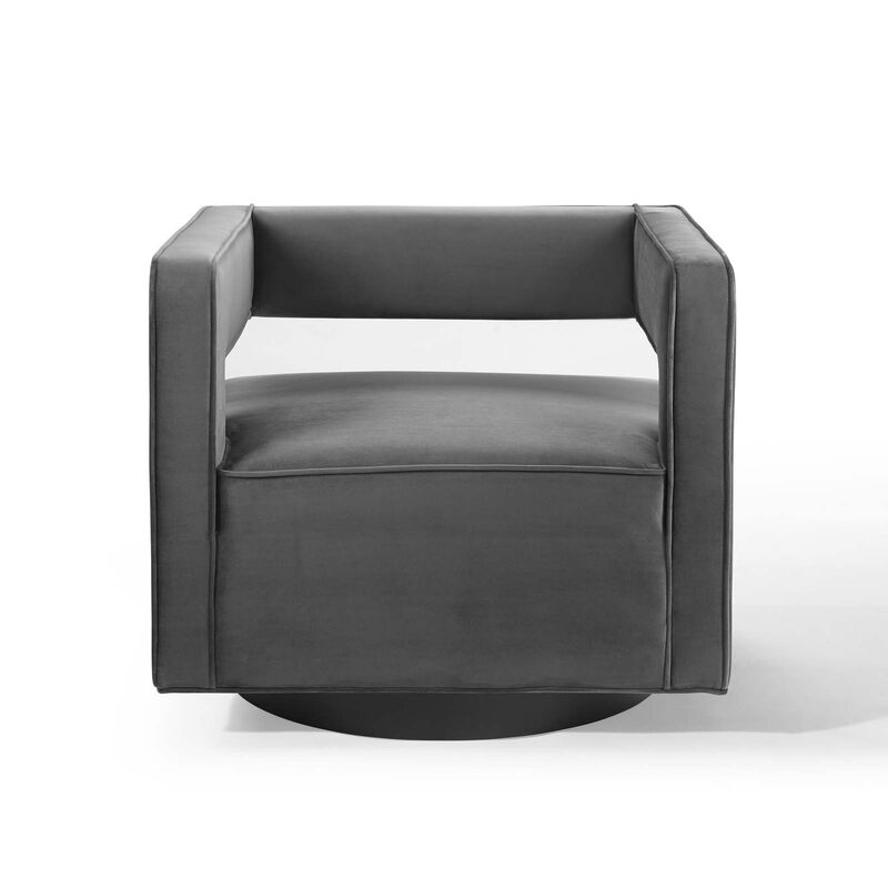 Booth Performance Velvet  Performance Velvet Swivel Armchair image number 5
