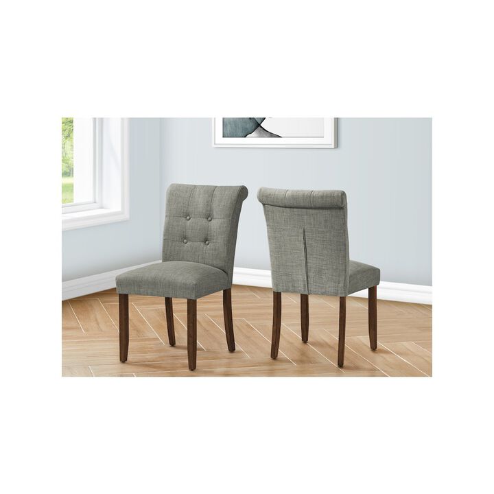 Dining Chair, 38" Height, Set Of 2, Upholstered, Modern