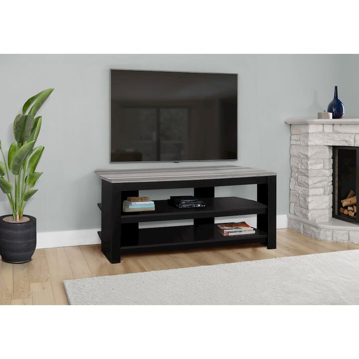 Tv Stand, 42 Inch, Console, Media Entertainment Center, Storage Shelves