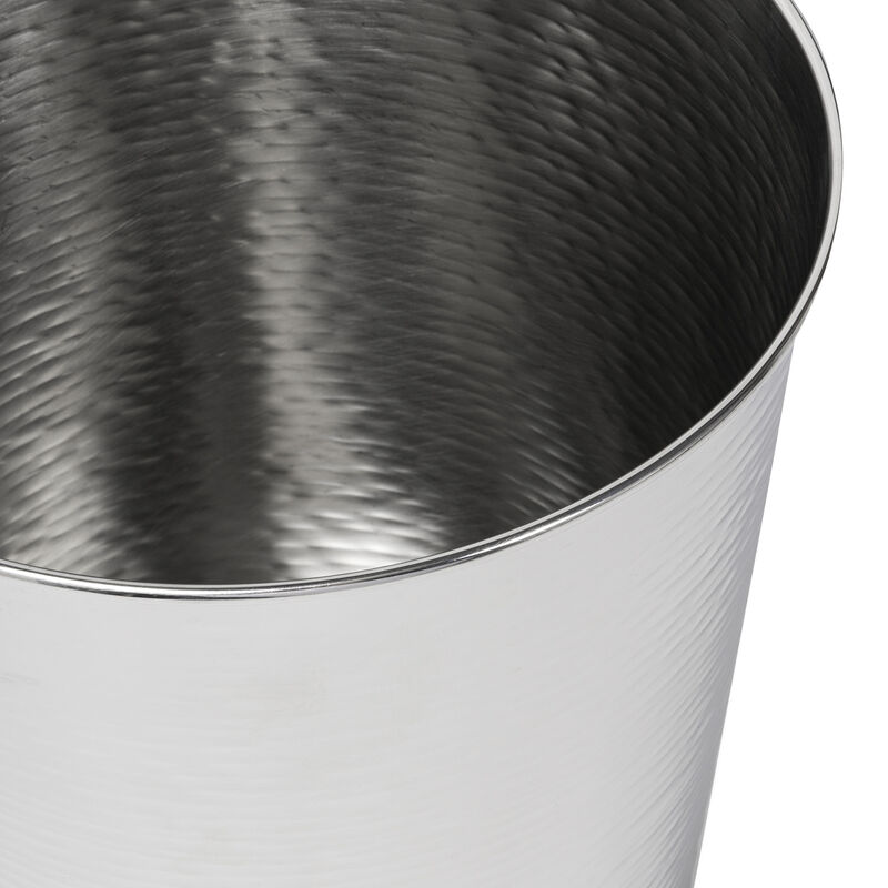 Remi Modern Classic Textured Steel 2-Gallon Wastebasket