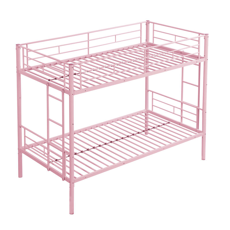 Merax Twin Over Twin Bunk Bed with Sturdy Steel Frame