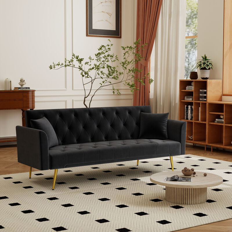 Limpis 72 inch foldable sleeper sofa image number 2