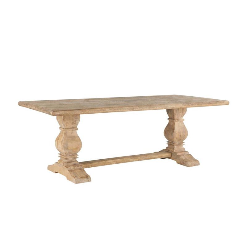 Starlight Canyon Home 84 Inch Rectangle Wood Dining Table, Antique Oak Finish Dining Room Table image number 2