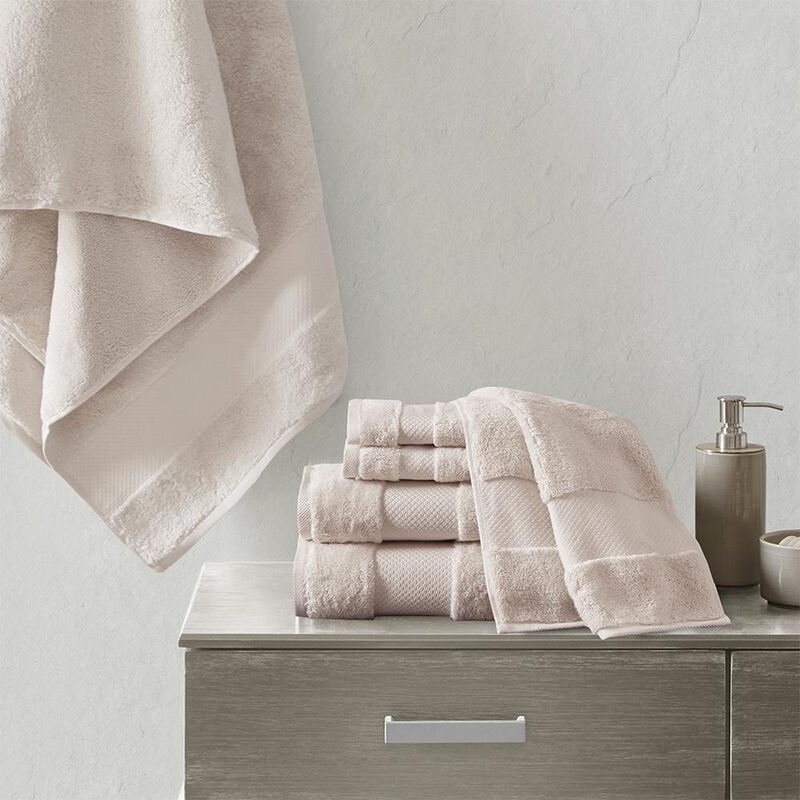 Belen Kox Blush Turkish Cotton 6 Piece Bath Towel Set, Belen Kox