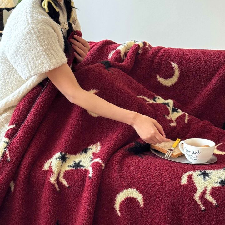 Moonlit Gallop Throw Blanket