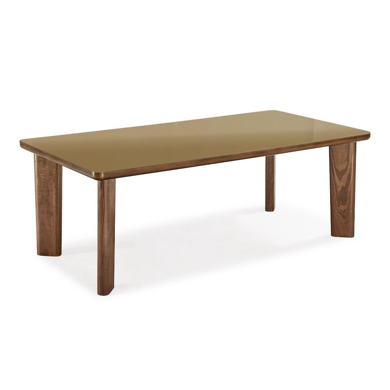 TOV Furniture Oani Walnut and Glass Long Dining Table