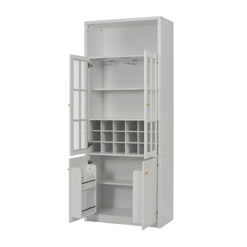 Ritci 78.74" Tall Wine Bar Cabinet image number 8