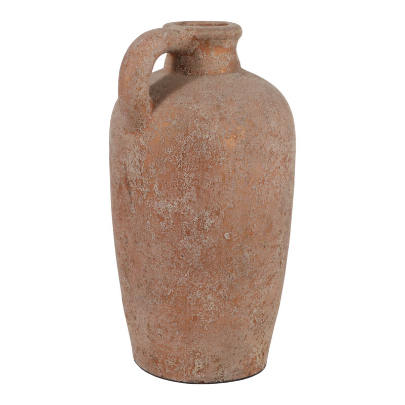 16x9 Terracotta Jug Vase, Gold image number 2