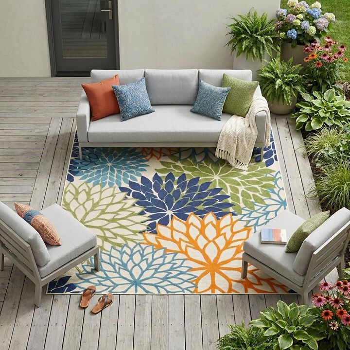 HomeRoots Indoor Outdoor Area Rug