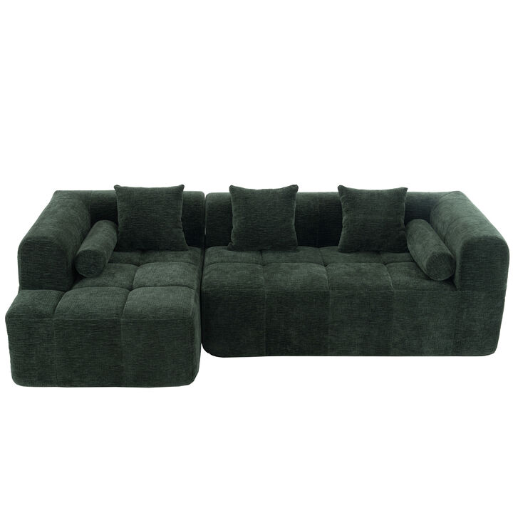 Merax Full-Compressed Sofa Modular Sectional Sofa