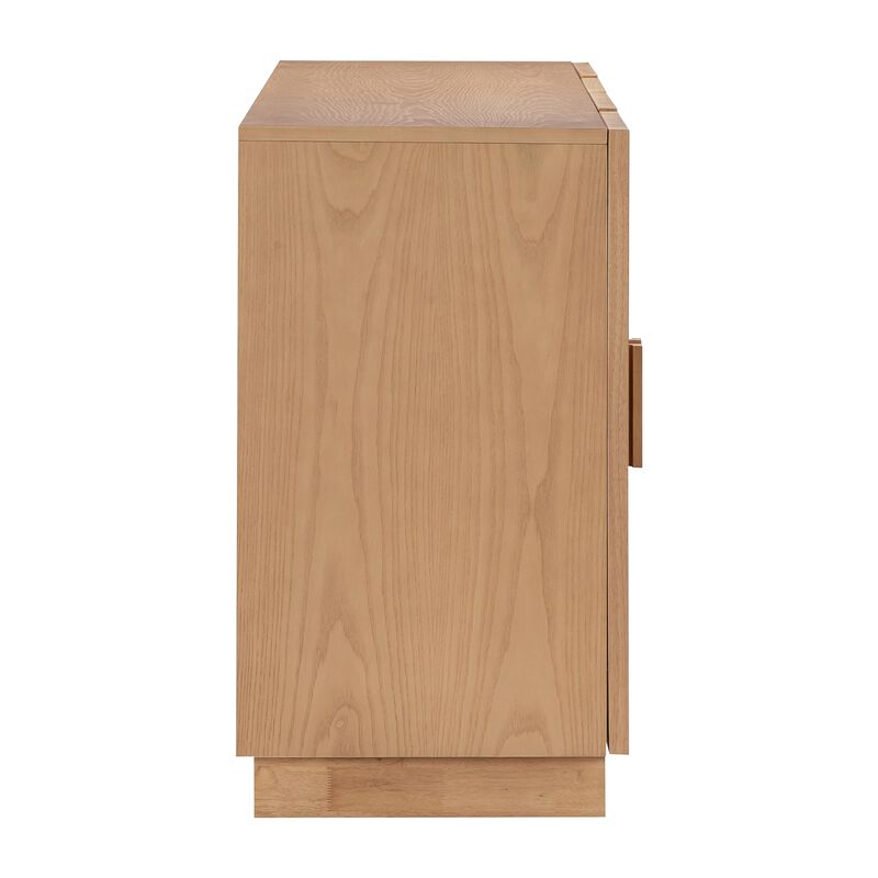TOV Nolan Natural Wood Media Console, 72.2" W x 32.3" H image number 5