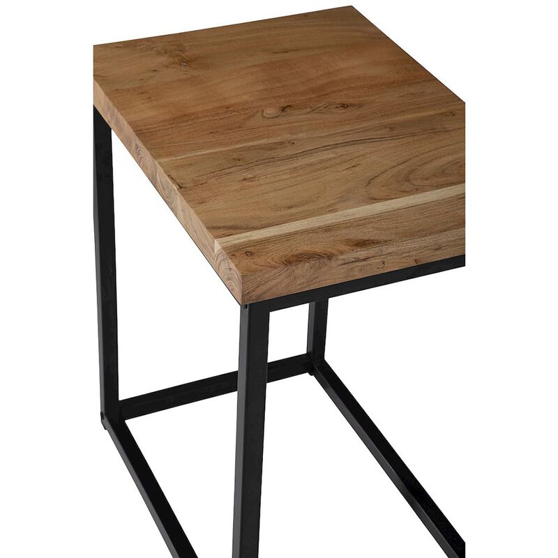 Jofran Ames Solid Wood Modern Chairside End Table