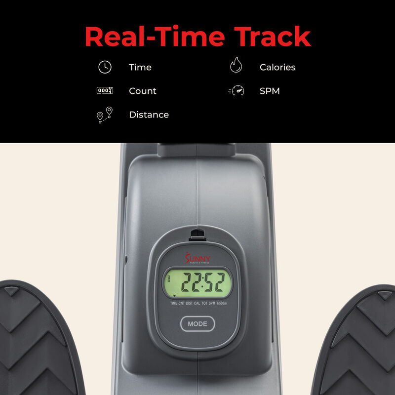 Sunny Health & Fitness Smart Quiet Dual Rail Magnetic Rower with 16 Resistance Levels & Performance Tracking by SunnyFit App image number 4