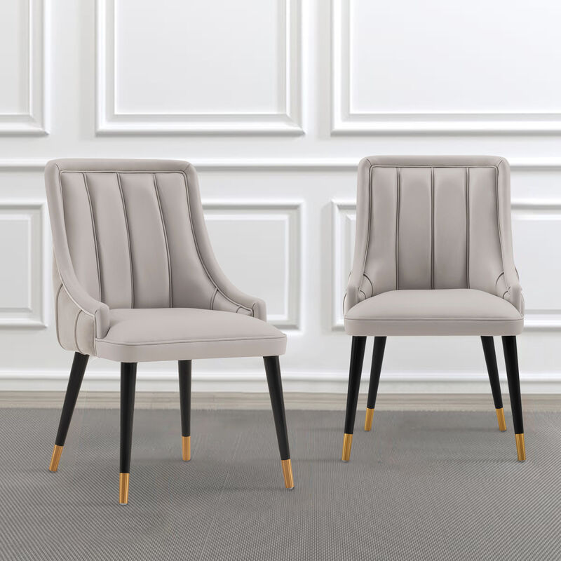 Eda Gray Dining Chairs (Set of 2)
