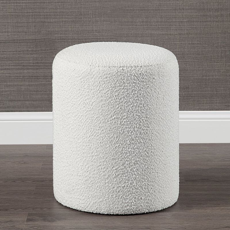 Renwil Corbin Ottoman In Cream Color